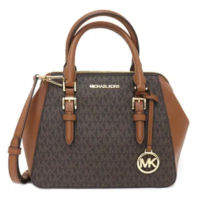 Pre-owned Michael Kors Brown Pvc Handbag Shoulder Bag ()