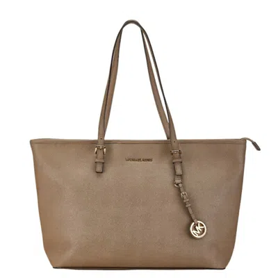 Pre-owned Michael Kors Brown Pvc Leather Handbag Tote Bag ()