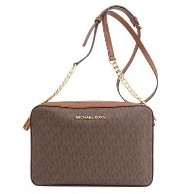 Pre-owned Michael Kors Brown Pvc Shoulder Bag ()
