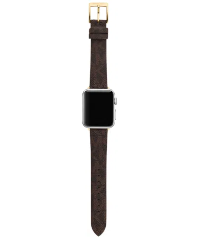 Michael Kors Brown Pvc Strap For Apple Watch, 38-45mm