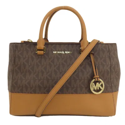 Pre-owned Michael Kors Brown Pvc Tote Bag ()