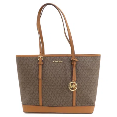 Pre-owned Michael Kors Brown Pvc Tote Bag ()