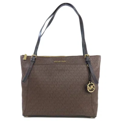 Pre-owned Michael Kors Brown Pvc Tote Bag ()