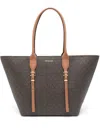 Michael Kors Brown Shopping Bag In Brown