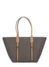 Michael Kors Brown Shopping Bag In Marrone E Beige