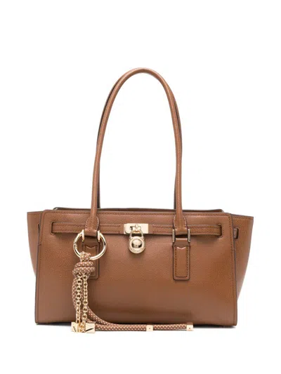 Michael Kors Brown Shopping Bag With Padlock