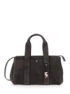 Michael Kors Brown Shoulder Bag With Metallic Pendant In Suede Woman In Brown