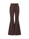 Michael Kors Brown Stretch Flared Trousers By  In Brown