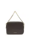 Michael Kors Bryant Hammered Leather Shoulder Bag In Brown