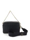 Michael Kors 'bryant' Black Shoulder Bag With Logo Lettering On The Front And Chain Shoulder Strap