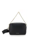Michael Kors 'bryant' Black Shoulder Bag With Logo Lettering On The Front And Chain Shoulder Strap