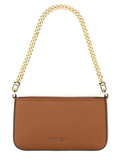 Michael Kors "bryant" Clutch Bag In Brown