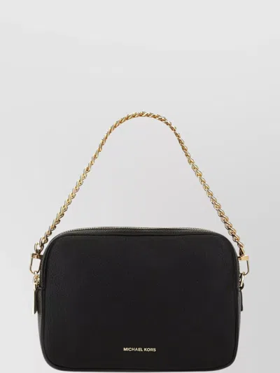 MICHAEL KORS "BRYANT" CROSS-BODY BAG GOLD-TONE CHAIN