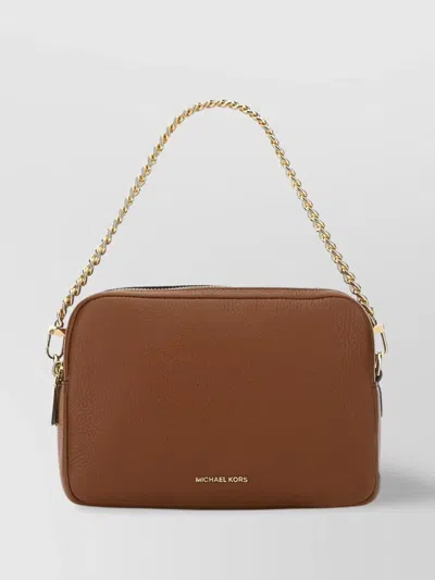 MICHAEL KORS "BRYANT" CROSS-BODY BAG WITH ADJUSTABLE CHAIN STRAP AND FRONT POCKET