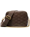 Michael Kors Bryant Double Zip Chain Camera Crossbody Bag In Brown