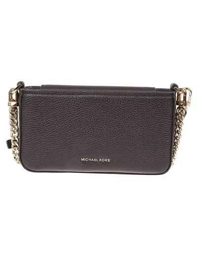 Michael Kors Bryant Hammered Leather Shoulder Bag In Brown