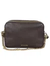 Michael Kors Bryant Hammered Leather Shoulder Bag In Brown