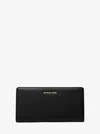 Michael Kors Bryant Large Pebbled Leather Snap-front Wallet In Black