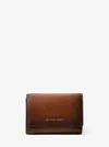 Michael Kors Bryant Medium Burnished Leather Wallet In Brown