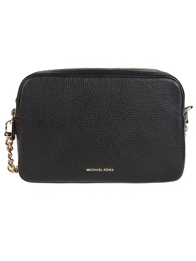 Michael Kors Bryant Medium Double Zip Chain Crossbody Camera Bag In Black