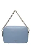 Michael Kors Bryant Medium Pebbled Camera Crossbody Bag In Chambray