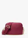 Michael Kors Bryant Medium Pebbled Leather Camera Crossbody Bag In Red
