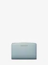Michael Kors Bryant Medium Pebbled Leather Wallet In Blue