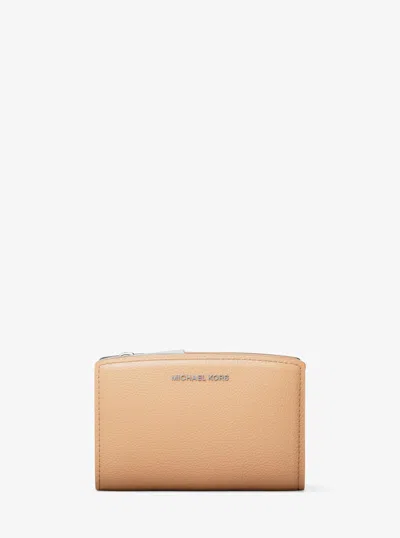Michael Kors Bryant Medium Pebbled Leather Wallet In Brown