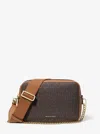 Michael Kors Bryant Medium Signature Logo Camera Crossbody Bag In Gray