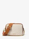 Michael Kors Bryant Medium Signature Logo Camera Crossbody Bag In Neutral