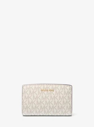 Michael Kors Bryant Medium Signature Logo Wallet In Brown