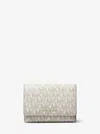 Michael Kors Bryant Medium Signature Logo Wallet In Gray