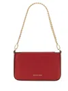 Michael Kors Small Clutch Bag Adjustable Strap In Red