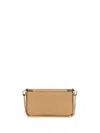 Michael Kors Bryant Small Convertible Clutch In Pebbled Leather In Brown