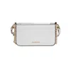 Michael Kors Bryant Small Convertible Crossbody Pouchette Bag In White