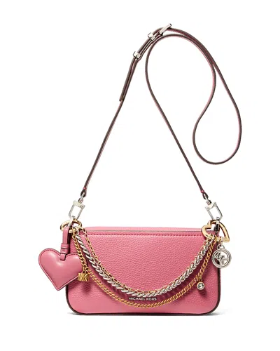 Michael Kors Bryant Small Convertible Crossbody Pouchette In Pink