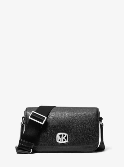 Michael Kors Bryant Small Leather Crossbody Bag In Black