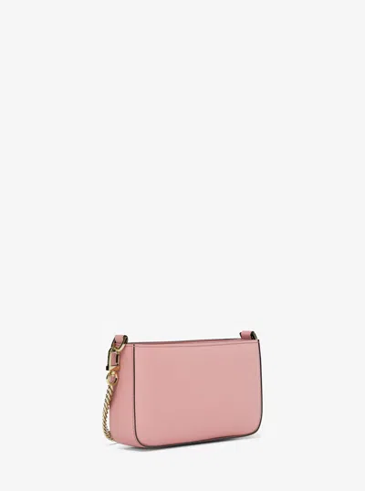 Michael Kors Bryant Small Pebbled Leather Convertible Pochette In Red