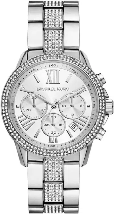 Pre-owned Michael Kors Brynn Mk7506 Watch In Stainless Steel In Silver