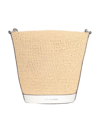 Michael Kors Bucket Bag In Beige