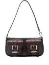 Michael Kors Buckle-detail Flap Shoulder Bag In Red