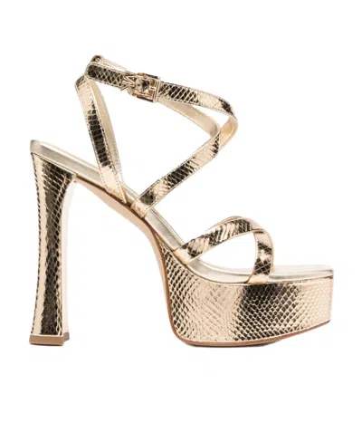 Michael Kors Buckle-fastening Platform Sandals In Nude