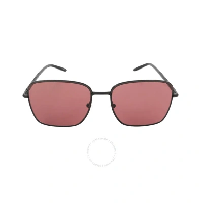Michael Kors Burlington Merlot Solid Square Men's Sunglasses Mk1123 100569 57 In Black
