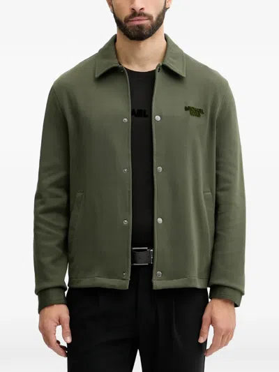 Michael Kors Button Embroidered Shirt In Green