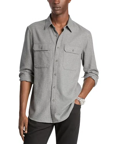 MICHAEL KORS BUTTON FRONT FLANNEL SHIRT