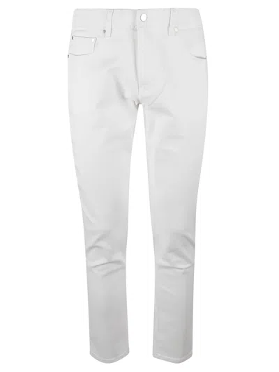 Michael Kors Buttoned Fitted Jeans In White