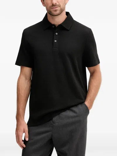 Michael Kors Buttoned Polo Shirt In Black