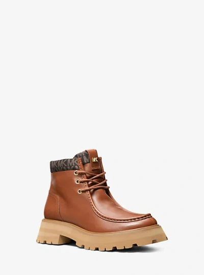 Michael Kors Cade Leather Ankle Boot In Multi