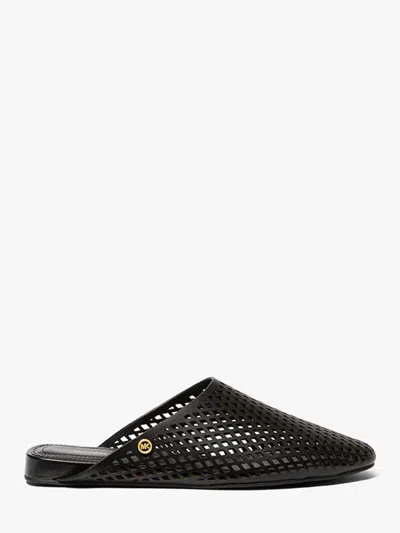MICHAEL KORS CADY PERFORATED LEATHER MULES