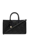 Michael Kors Quilted Handbag Detachable Strap In Black